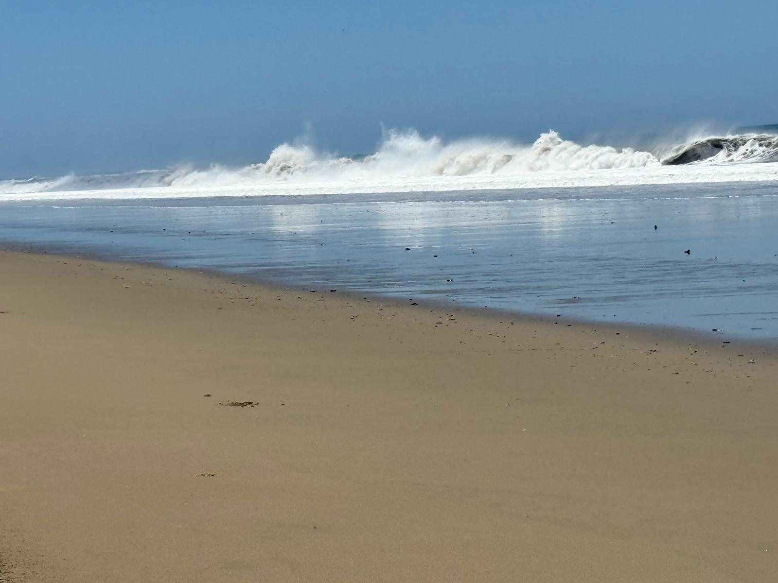 Waves along the shore