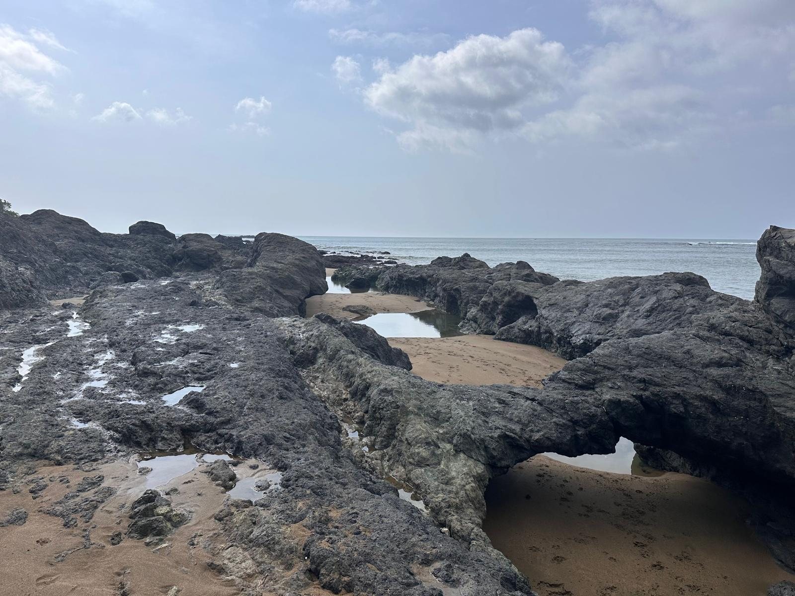 Tide pools among the rocks