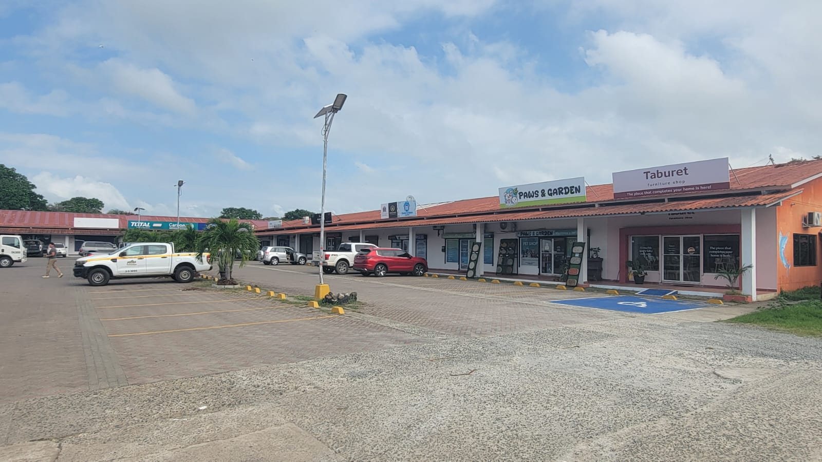 The shops along the main street